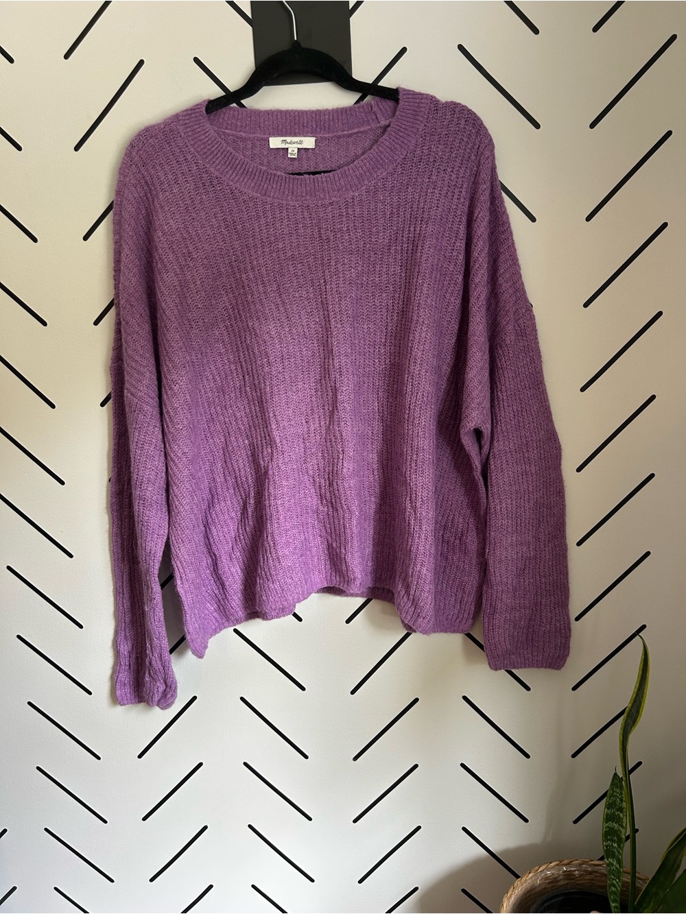 Madewell knit alpaca wool long sleeve sweater - Picture 4 of 6